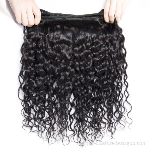 100% Unprocessed Raw Peruvian Human Virgin Hair Cuticle Aligned Water Wave One Bundle Hair Extensions Vendors